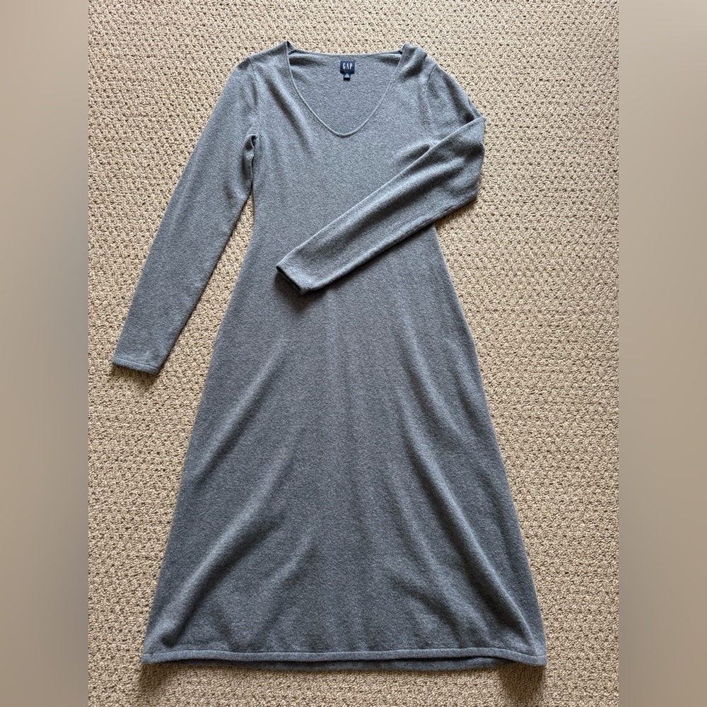 GAP Charcoal Long Sleeve Dress
